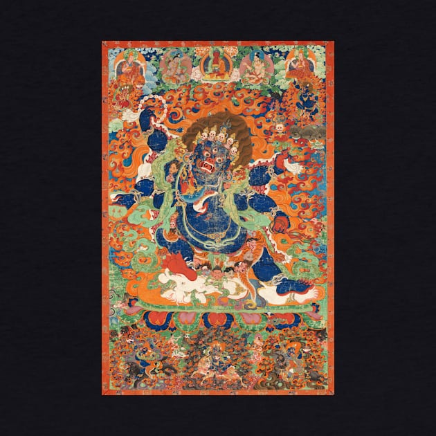 The Wrathful Protector Mahakala, Tantric Protective Form of Avalokiteshvara by AlexMir